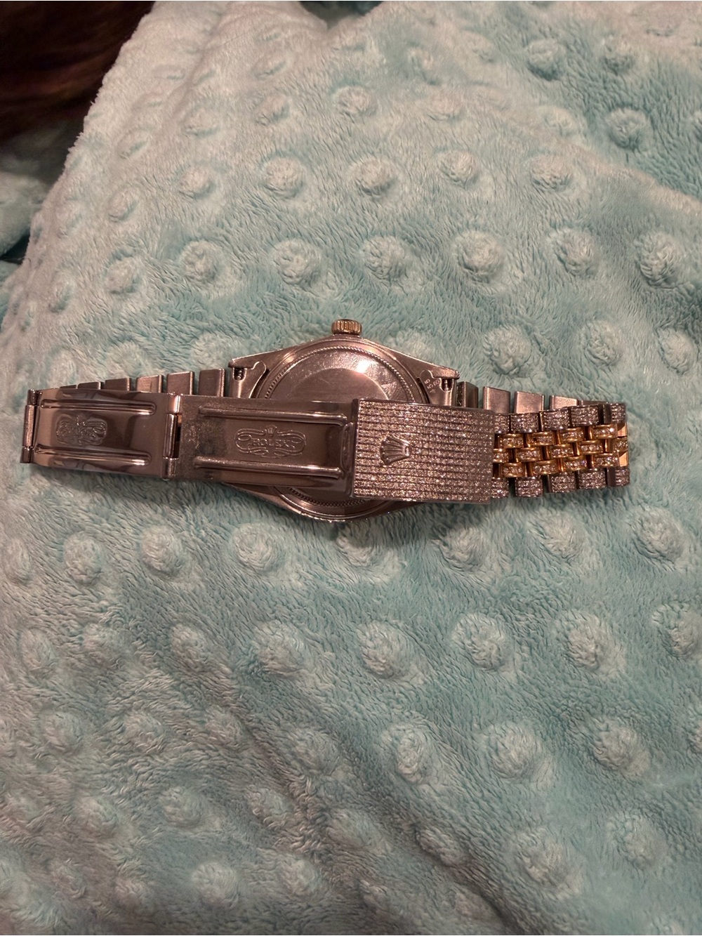 Rolex Two-Tone Gold and Silver Diamond Datejust with Mother-of-Pearl Dial - Picture 4 of 6
